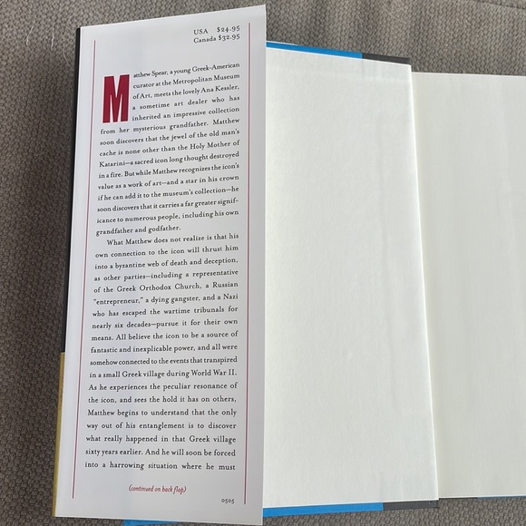 The Icon. Neil Olson. Thriller. LIKE NEW. Hardcover. 1st Ed. 2005 - Picture 3 of 11